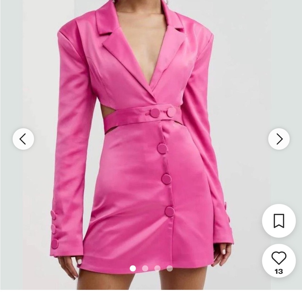 NWT pink medium blazer for love and lemons dress
